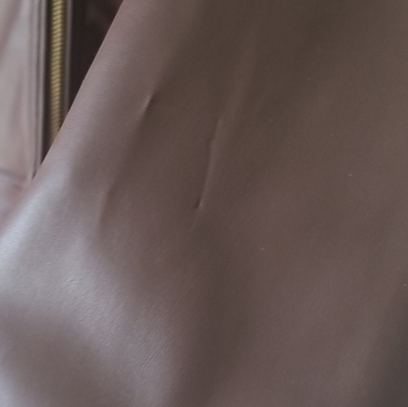 Sz 24 Ashley Stewart Peplum Faux Leather Jacket - Picture 9 of 12